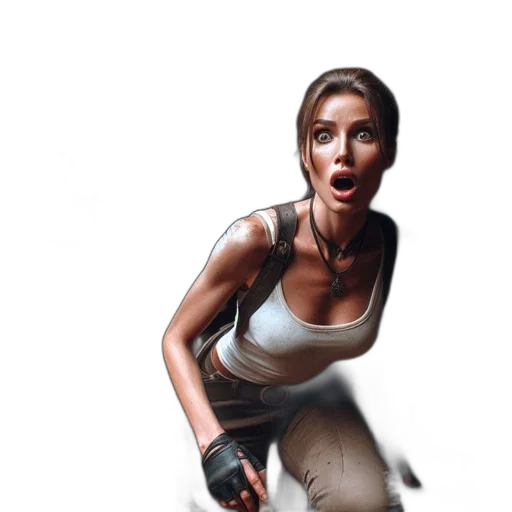 weapon, photorealistic, concept art, comic book art, pixel art, woman, wearing, white transparent PNG cut-out