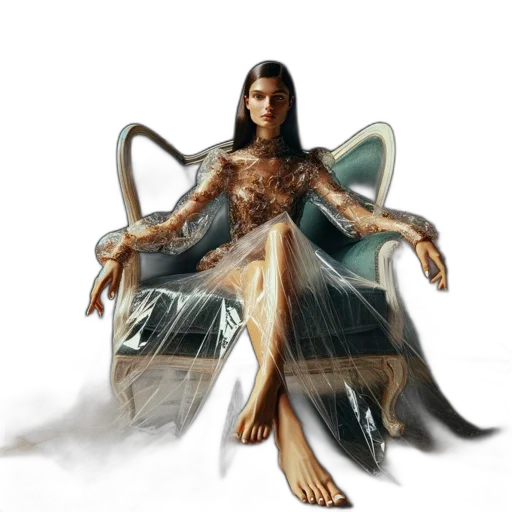 creature, dress, dragon, jewelry, fantasy art, concept art, comic book art, 3d render transparent PNG cut-out