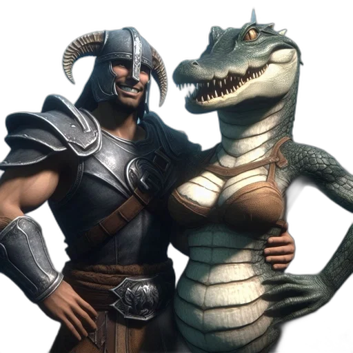 dragon, animal, fantasy art, concept art, 3d render, humanoid, armor, curved transparent PNG cut-out