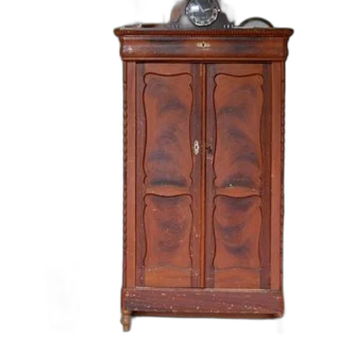 furniture, staff, crown, rustic, wooden, cabinet, weathered, finish transparent PNG cut-out