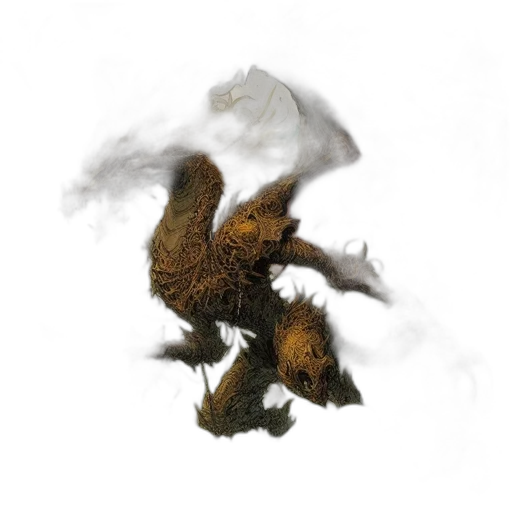 dragon, creature, hair, animal, concept art, fantasy art, photorealistic, watercolor transparent PNG cut-out