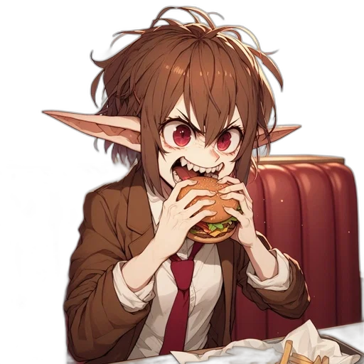 food, creature, face, animal, anime, pixel art, concept art, fantasy art transparent PNG cut-out