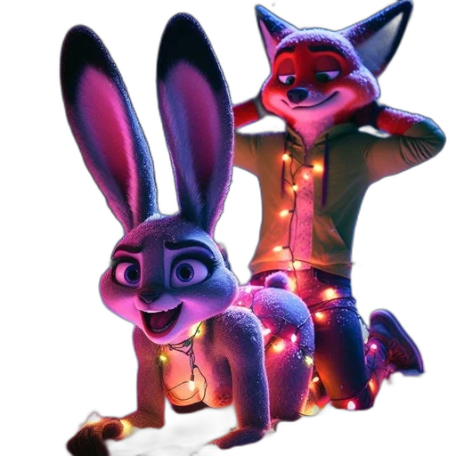 animal, staff, concept art, 3d render, fantasy art, cyberpunk, neon lights, fire transparent PNG cut-out