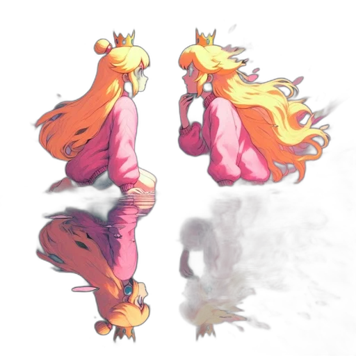 hair, crown, creature, dragon, concept art, watercolor, pixel art, fantasy art transparent PNG cut-out