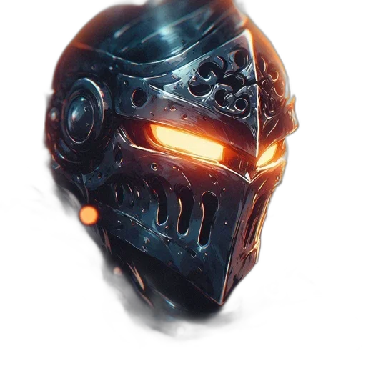 mask, robot, face, weapon, concept art, cyberpunk, comic book art, fantasy art transparent PNG cut-out