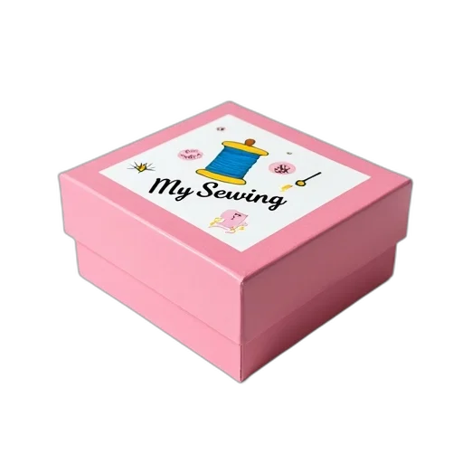 jewelry, food, 3d render, pastel, pink, box, white, border transparent PNG cut-out