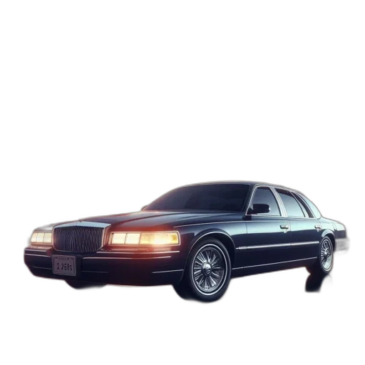 car, crown, weapon, animal, photorealistic, vaporwave, concept art, 3d render transparent PNG cut-out