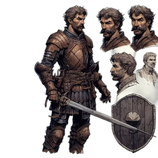 sword, weapon, staff, concept art, fantasy art, comic book art, pixel art, monochrome transparent PNG cut-out