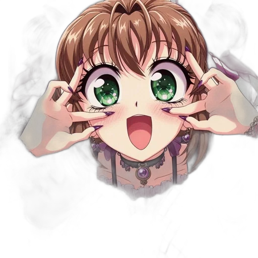 face, anime, cartoon, pixel art, concept art, animated, character, has transparent PNG cut-out