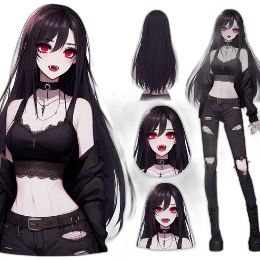 creature, concept art, anime, fantasy art, pixel art, dark, monochrome, red transparent PNG cut-out