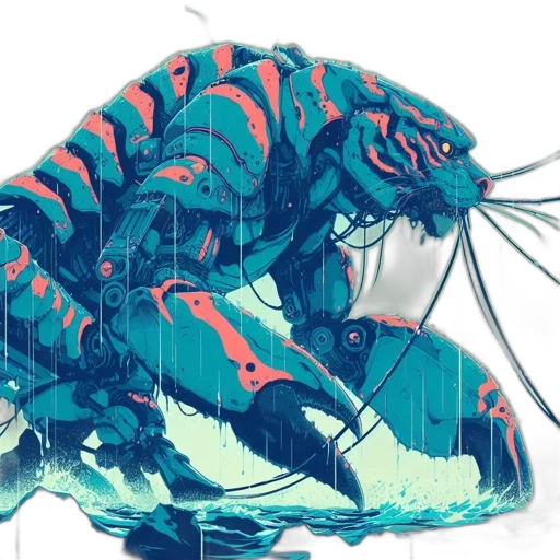 dragon, shoes, creature, umbrella, vaporwave, concept art, 3d render, cyberpunk transparent PNG cut-out