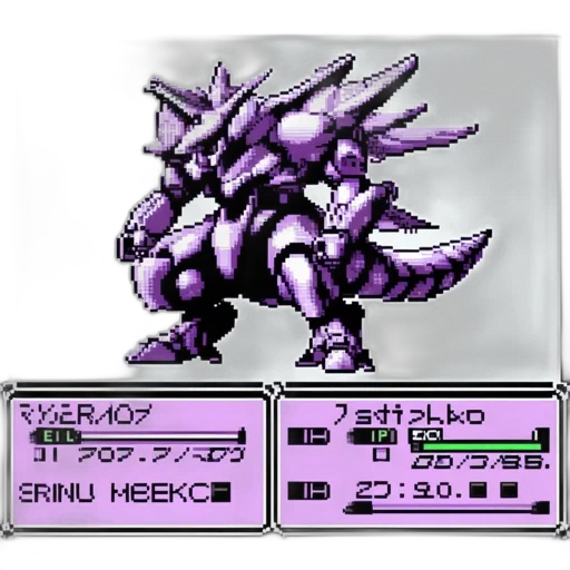 dragon, creature, weapon, animal, pixel art, vaporwave, concept art, fantasy art transparent PNG cut-out