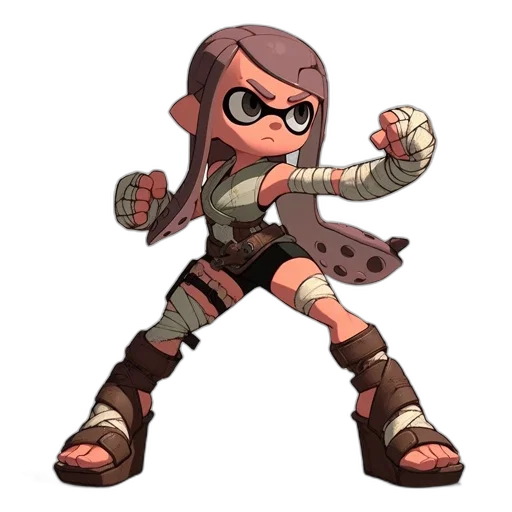 weapon, staff, concept art, 3d render, pixel art, cartoon, earth tones, animated transparent PNG cut-out