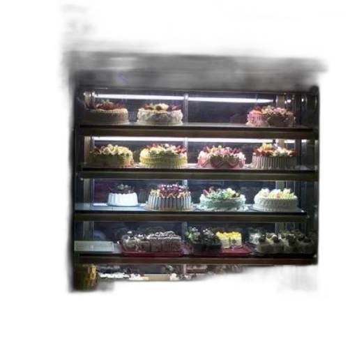 food, photorealistic, well-lit, display, case, bakery, showcases, array transparent PNG cut-out