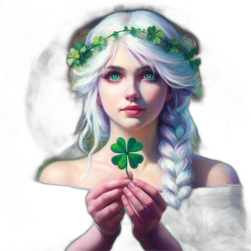 crown, fantasy art, photorealistic, pixel art, concept art, green, enchanting, portrait transparent PNG cut-out