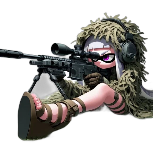 weapon, animal, concept art, comic book art, cartoon, cyberpunk, animated, girl transparent PNG cut-out