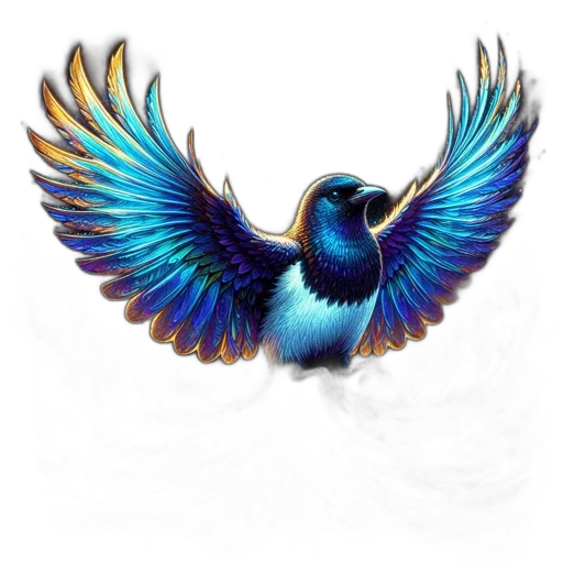 jewelry, staff, animal, fantasy art, photorealistic, concept art, 3d render, blue transparent PNG cut-out
