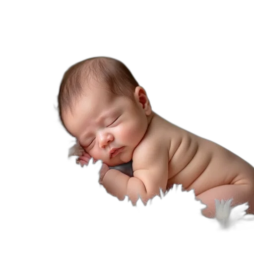 dragon, creature, animal, hair, photorealistic, 3d render, concept art, baby transparent PNG cut-out