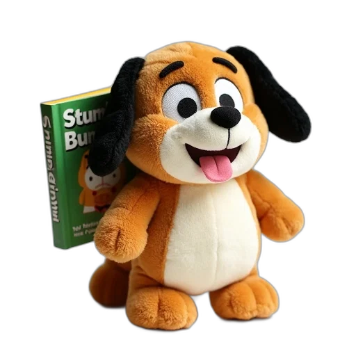 animal, staff, 3d render, plush, toy, cartoon, character, resembling transparent PNG cut-out