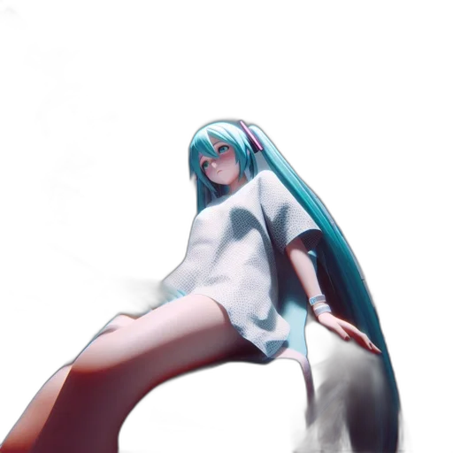 robot, dress, creature, weapon, 3d render, concept art, anime, vaporwave transparent PNG cut-out