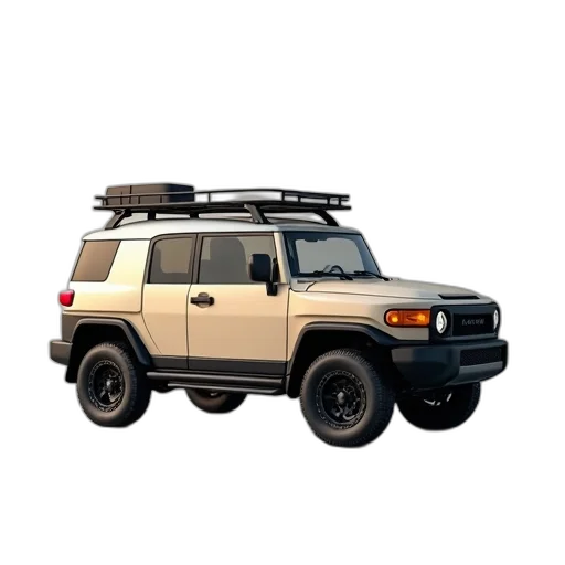 car, weapon, 3d render, photorealistic, concept art, pixel art, beige, suv transparent PNG cut-out