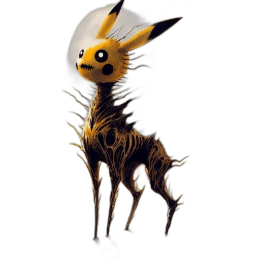 creature, animal, mask, staff, concept art, fantasy art, pixel art, 3d render transparent PNG cut-out