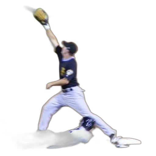 staff, concept art, 3d render, photorealistic, baseball, player, sliding, into transparent PNG cut-out