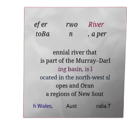 poster, text, about, rwo, river, perennial, murray-darling, basin transparent PNG cut-out