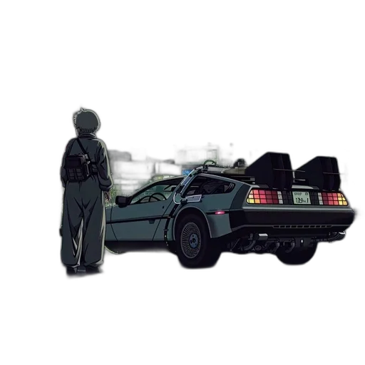 car, robot, jacket, concept art, pixel art, vaporwave, cyberpunk, outer space transparent PNG cut-out