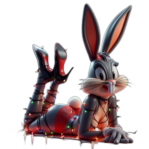 animal, weapon, concept art, 3d render, cartoon, fantasy art, animated, bunny transparent PNG cut-out