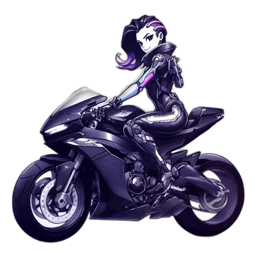 cartoon, concept art, pixel art, comic book art, dark, monochrome, animated, female transparent PNG cut-out