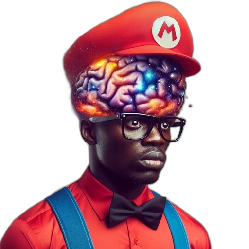 face, hat, crown, robot, concept art, comic book art, pixel art, photorealistic transparent PNG cut-out
