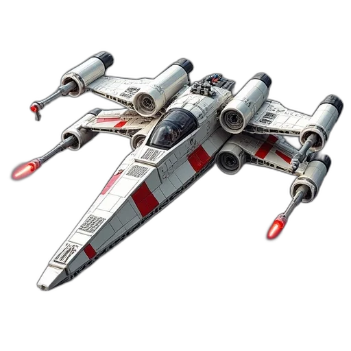 weapon, 3d render, concept art, lego, star, wars, millennium, interceptor transparent PNG cut-out