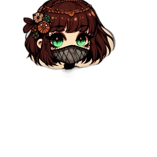 mask, hair, staff, face transparent PNG cut-out