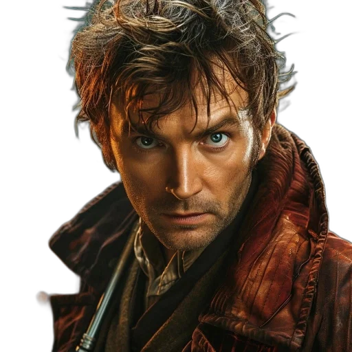 jacket, face, photorealistic, comic book art, concept art, fantasy art, close-up, man transparent PNG cut-out