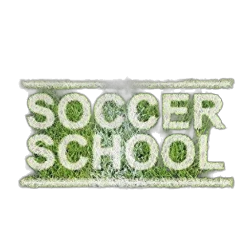 soccer, ball, grass, words, school, written, white, styled transparent PNG cut-out