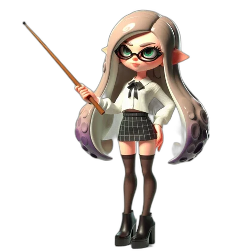 staff, weapon, dress, jacket, concept art, 3d render, cartoon, anime transparent PNG cut-out