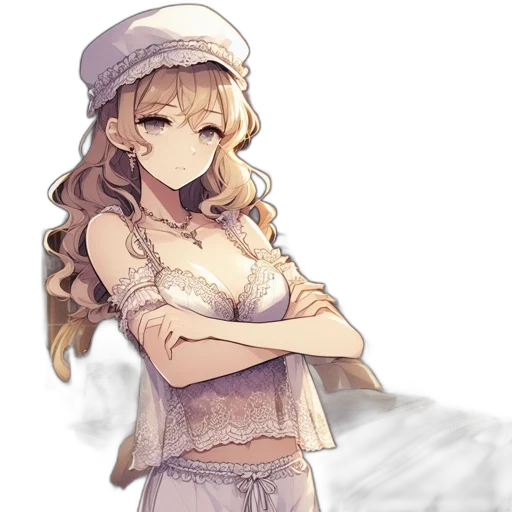 hat, staff, dress, crown, anime, pixel art, watercolor, concept art transparent PNG cut-out