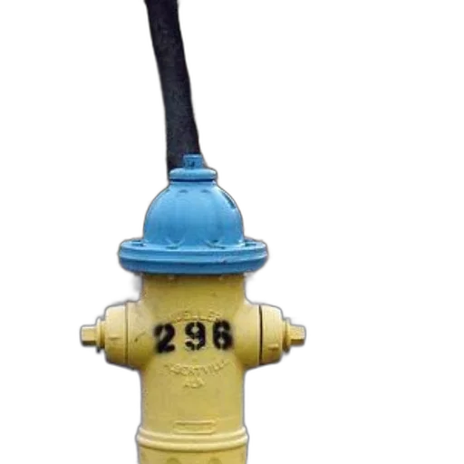 staff, bottle, 3d render, yellow, fire, hydrant, number, 296 transparent PNG cut-out