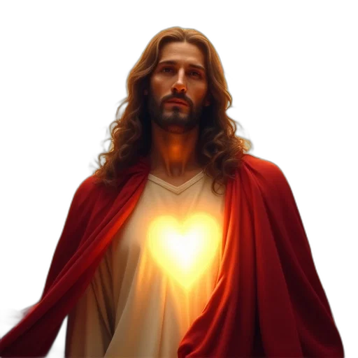 face, staff, photorealistic, 3d render, concept art, digital, painting, jesus transparent PNG cut-out