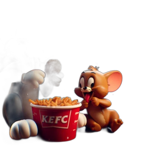 food, animal, 3d render, concept art, photorealistic, cartoon, fire, fog transparent PNG cut-out