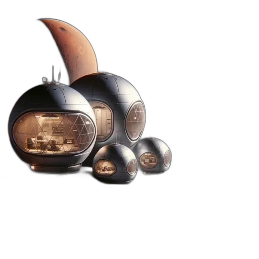 jewelry, furniture, robot, weapon, 3d render, photorealistic, concept art, outer space transparent PNG cut-out