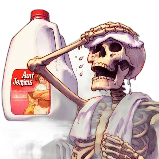 bottle, food, robot, jacket, concept art, vaporwave, pixel art, photorealistic transparent PNG cut-out