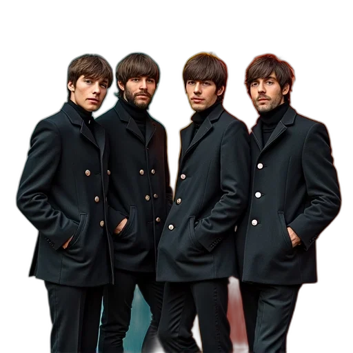 jacket, crown, hair, shoes transparent PNG cut-out