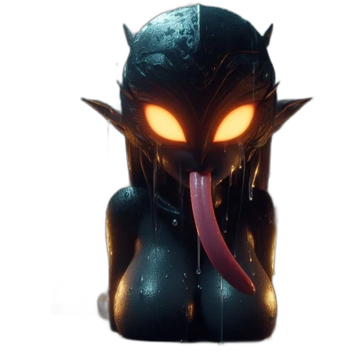 mask, creature, dragon, face, concept art, 3d render, fantasy art, dark transparent PNG cut-out