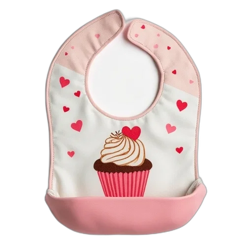 crown, baby, bib, cupcake transparent PNG cut-out