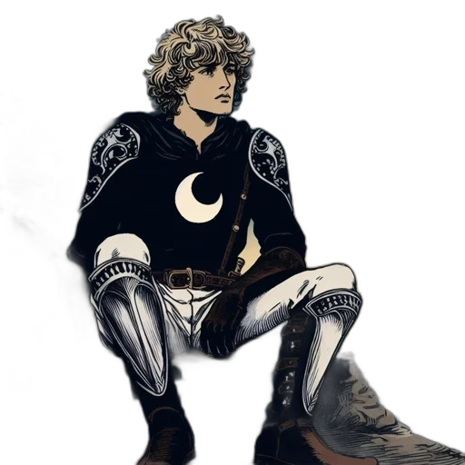 sword, concept art, comic book art, fantasy art, pixel art, monochrome, dark, earth tones transparent PNG cut-out