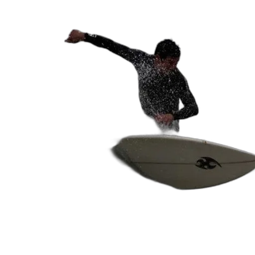 3d render, photorealistic, concept art, surfer transparent PNG cut-out