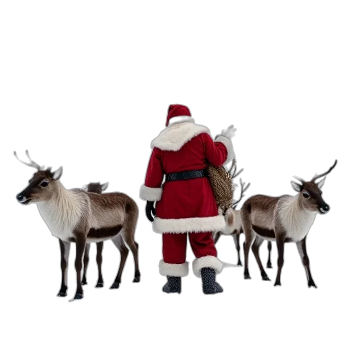animal, concept art, santa, claus transparent PNG cut-out