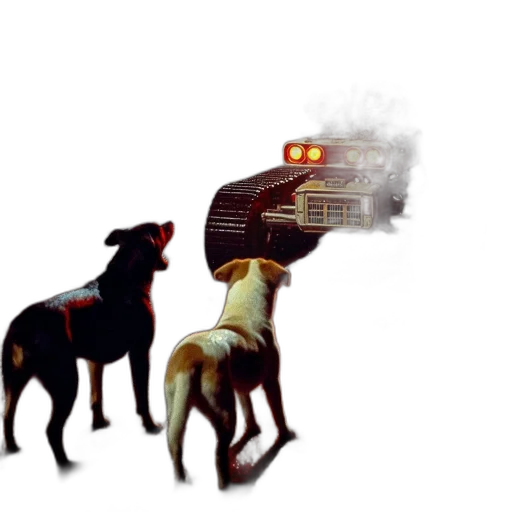 animal, weapon, concept art, 3d render, pixel art, photorealistic, fire, fog transparent PNG cut-out